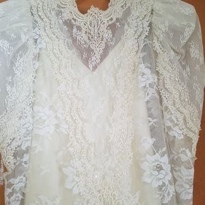 Country Western t length wedding dress